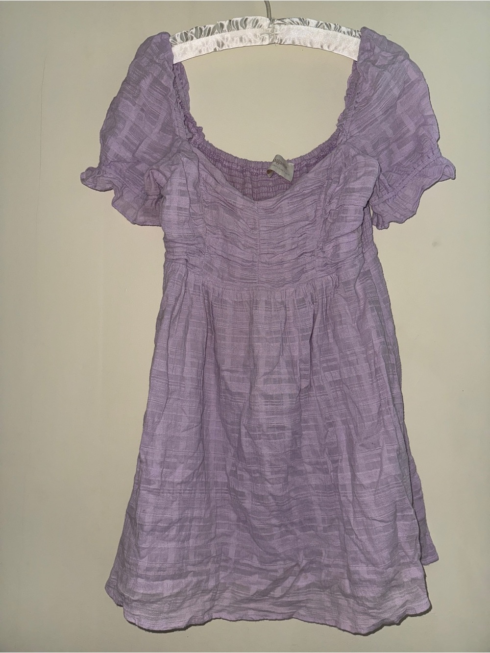Auguste the Label Lavender Puff-Sleeve Dress - Lightweight Summer Style